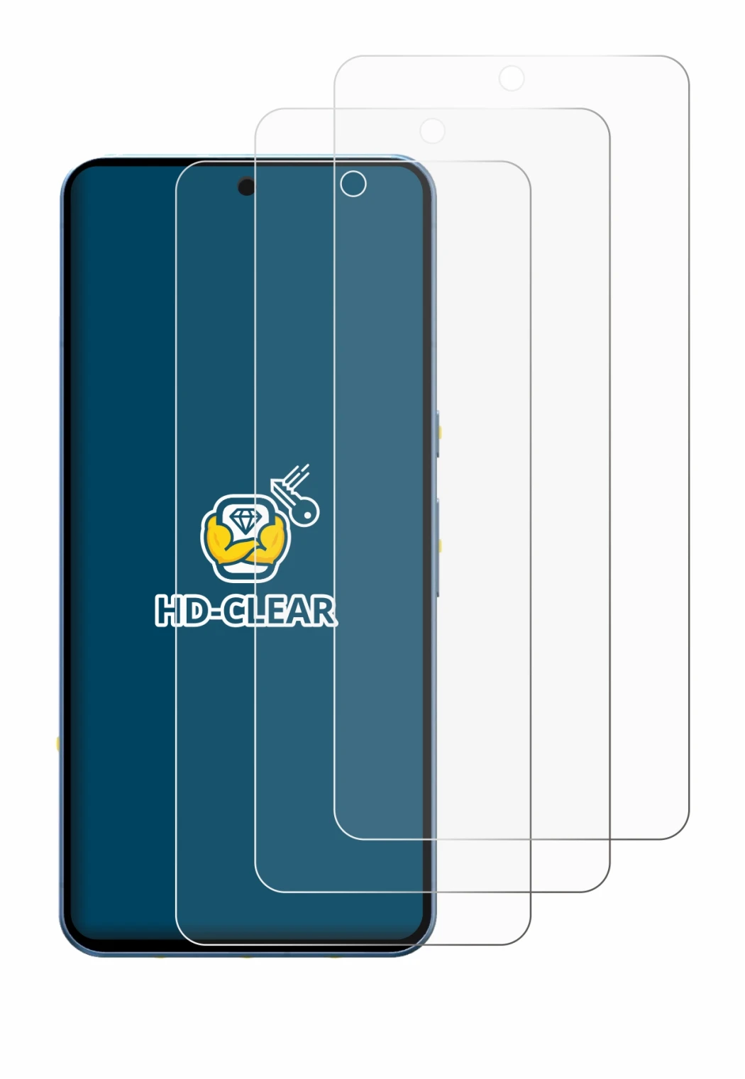 Imagen del dispositivo Google Pixel 8 Pro con una amplia variedad de protectores de pantalla.