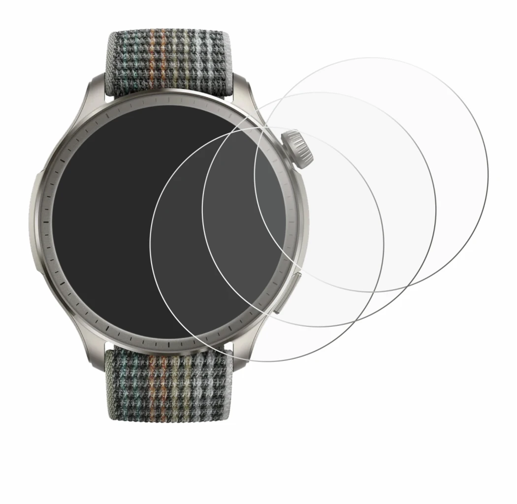 Imagen del dispositivo Huami Amazfit Balance con una amplia variedad de protectores de pantalla.