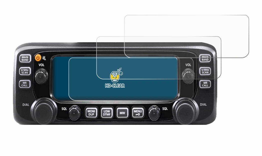 Imagen del dispositivo Icom IC-2730E con una amplia variedad de protectores de pantalla.