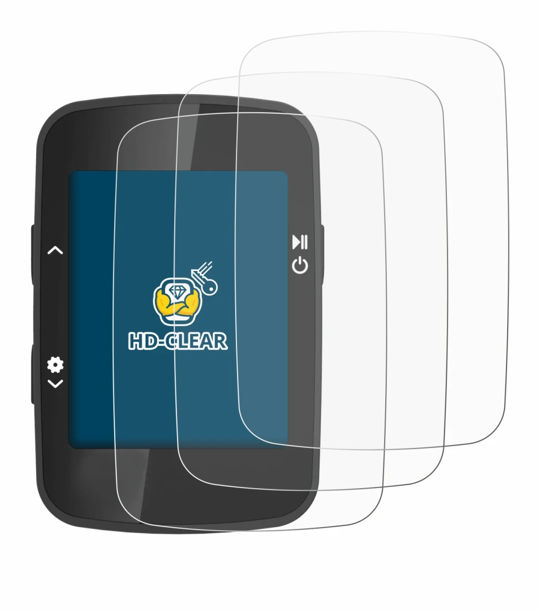 Imagen del dispositivo CooSpo BC26 con una amplia variedad de protectores de pantalla.