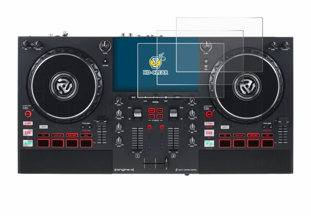 Imagen del dispositivo Numark Mixstream Pro+ con una amplia variedad de protectores de pantalla.