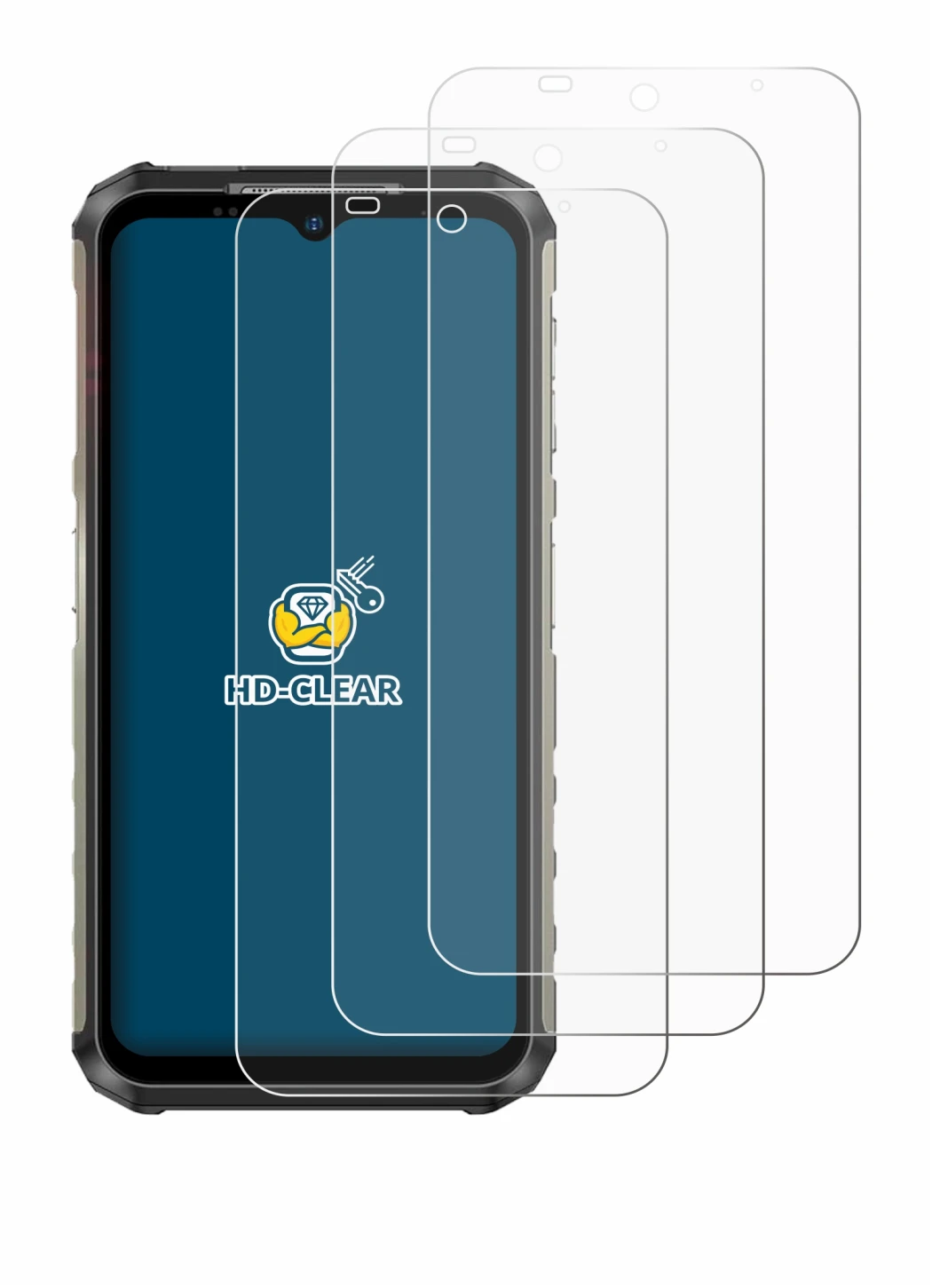 Imagen del dispositivo Ulefone Armor 22 con una amplia variedad de protectores de pantalla.