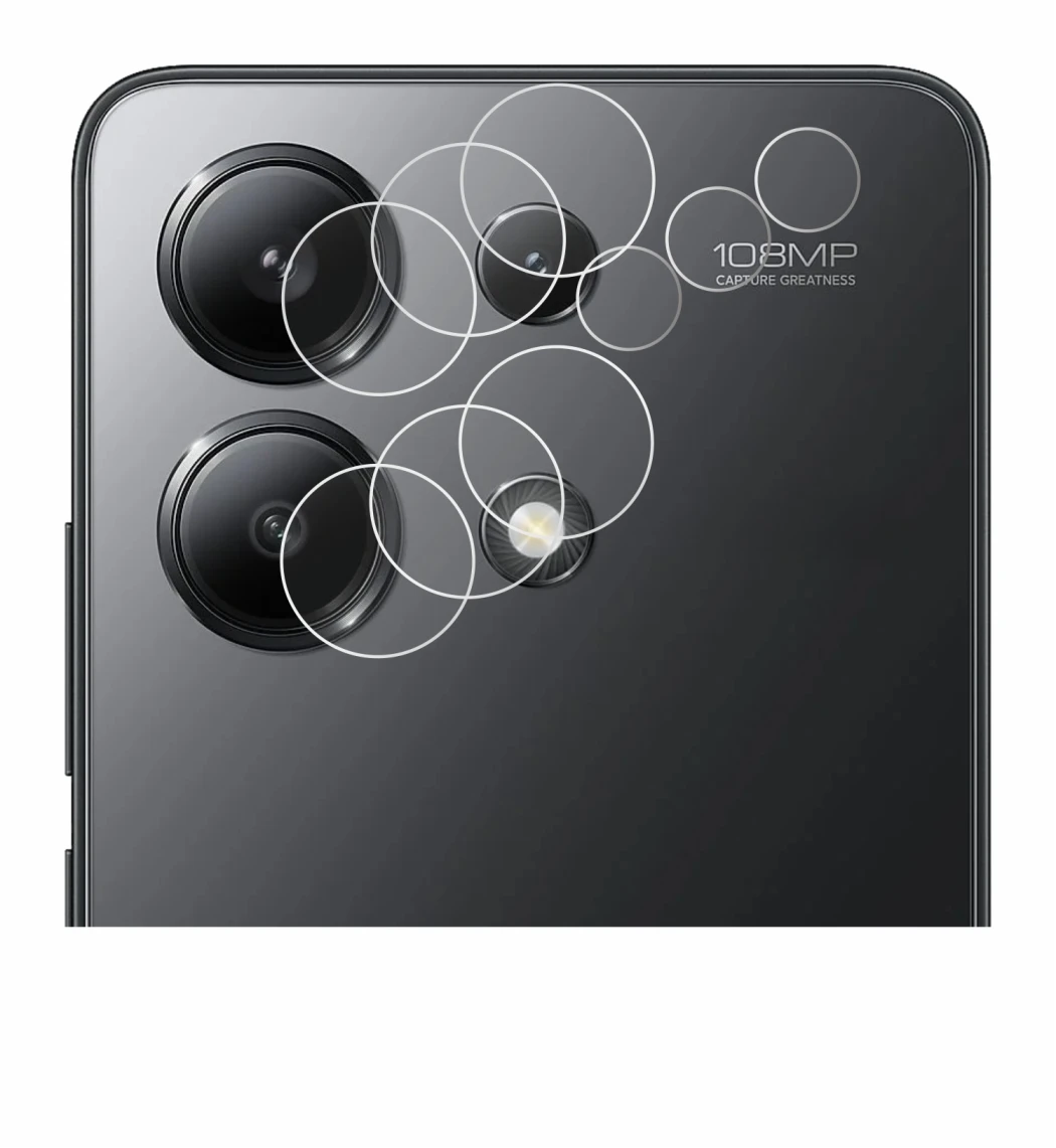 Imagen del dispositivo Xiaomi Redmi Note 13 (SÓLO Cámara) con una amplia variedad de protectores de pantalla.