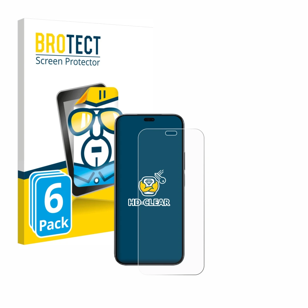 Parte frontal de un envase de producto con el logotipo de la marca BROTECT. Al lado se muestra el dispositivo Honor 200 Lite c