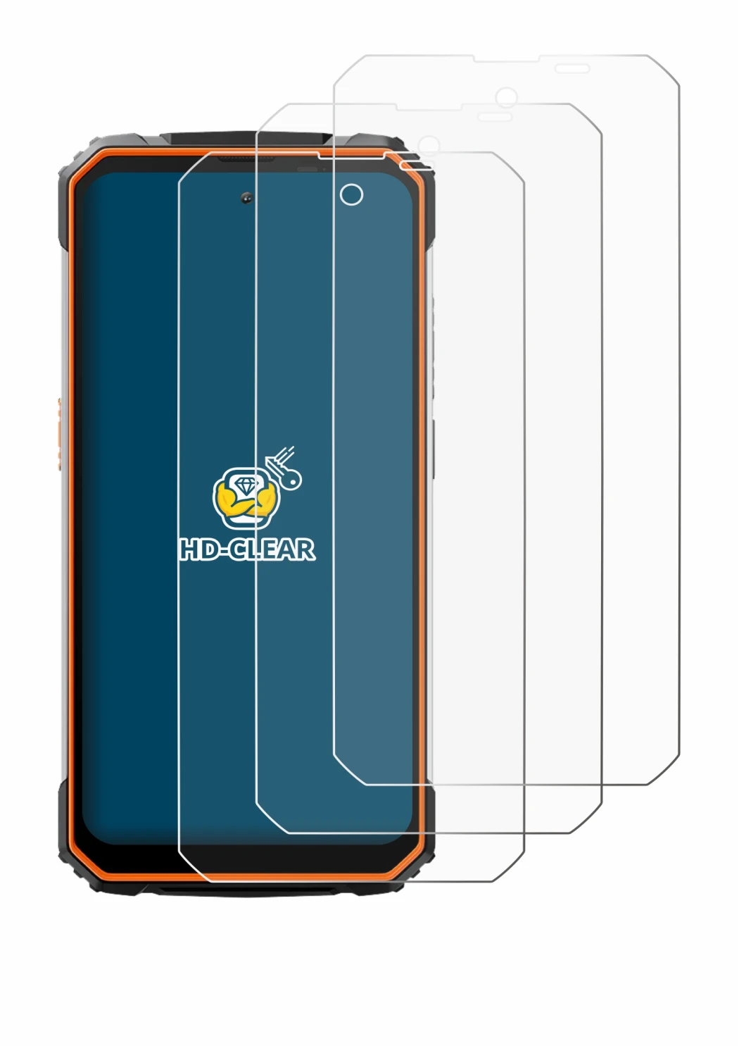 Imagen del dispositivo Blackview BV8100 con una amplia variedad de protectores de pantalla.