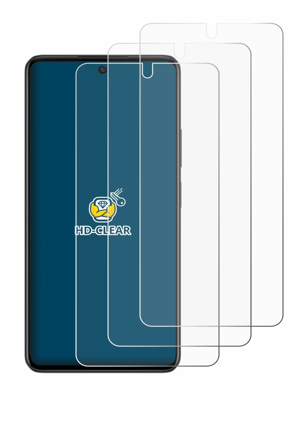 Imagen del dispositivo Oppo A79 5G con una amplia variedad de protectores de pantalla.