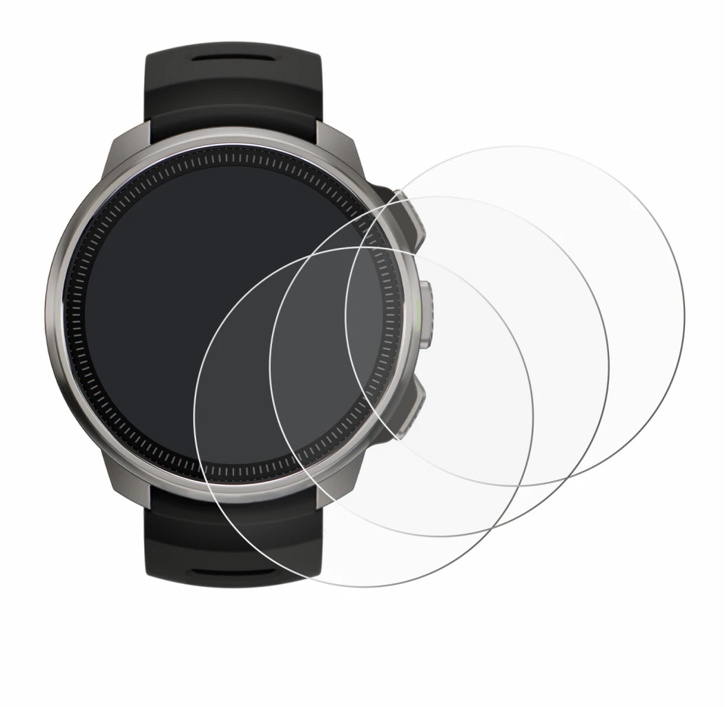 Imagen del dispositivo Suunto Ocean con una amplia variedad de protectores de pantalla.