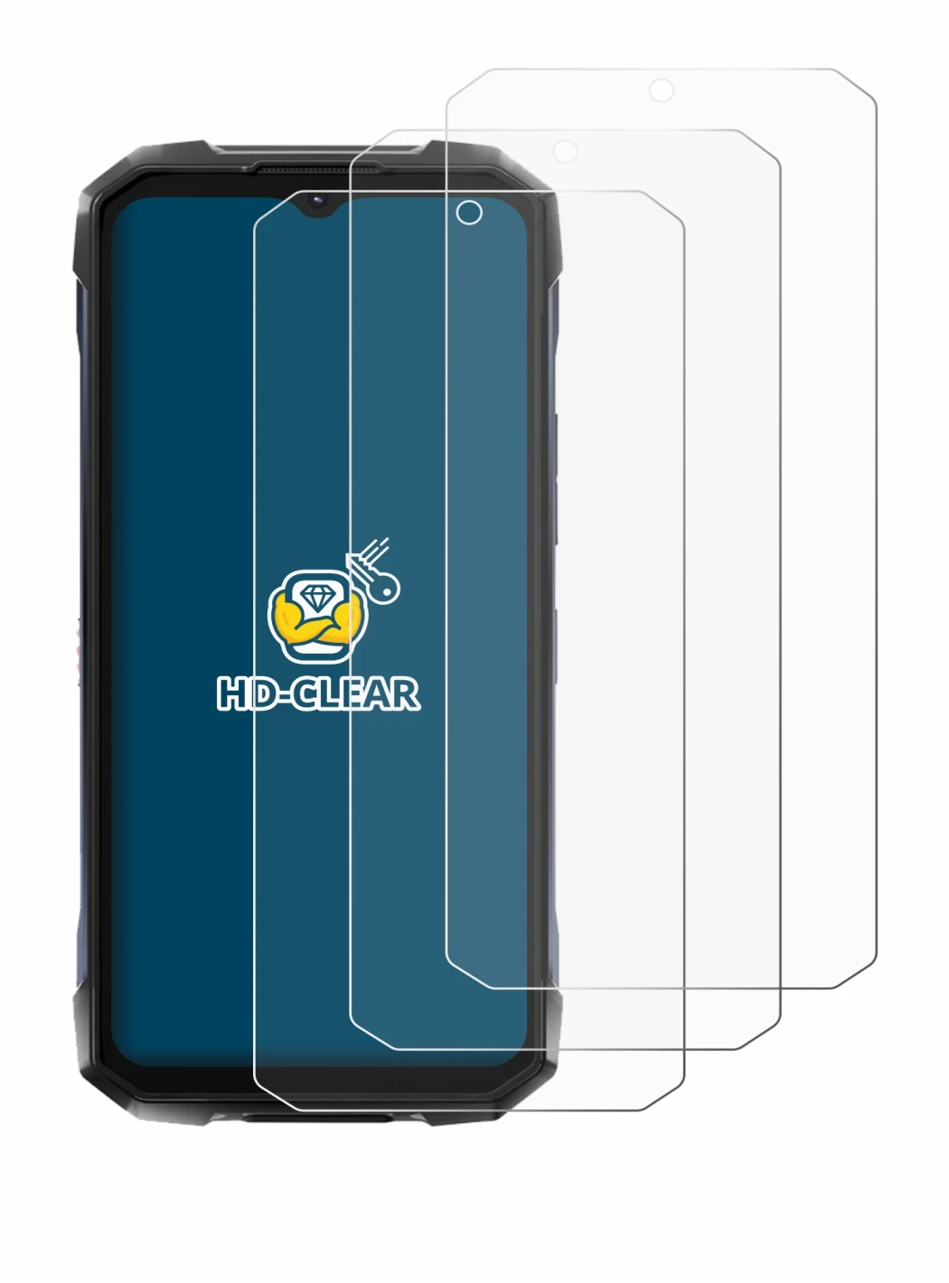 Imagen del dispositivo Hotwav Hyper 7 Pro con una amplia variedad de protectores de pantalla.