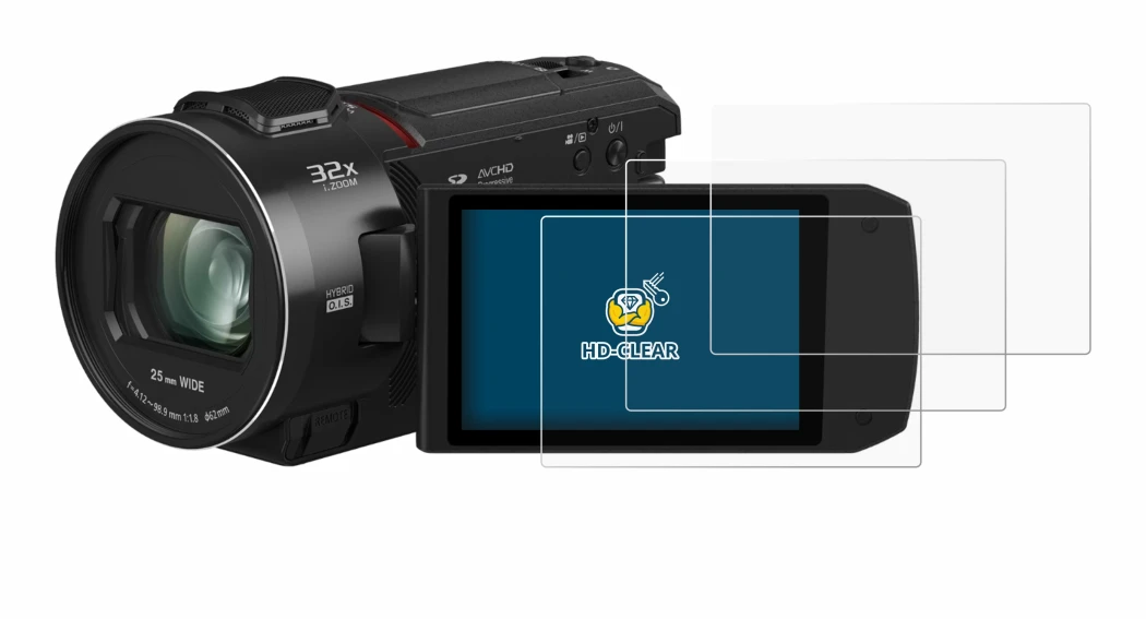 Imagen del dispositivo Panasonic HC-VX3 con una amplia variedad de protectores de pantalla.