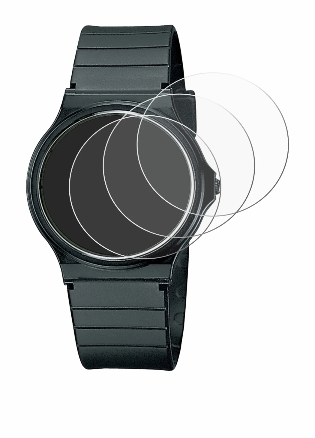 Imagen del dispositivo Casio Collection MQ-24 con una amplia variedad de protectores de pantalla.