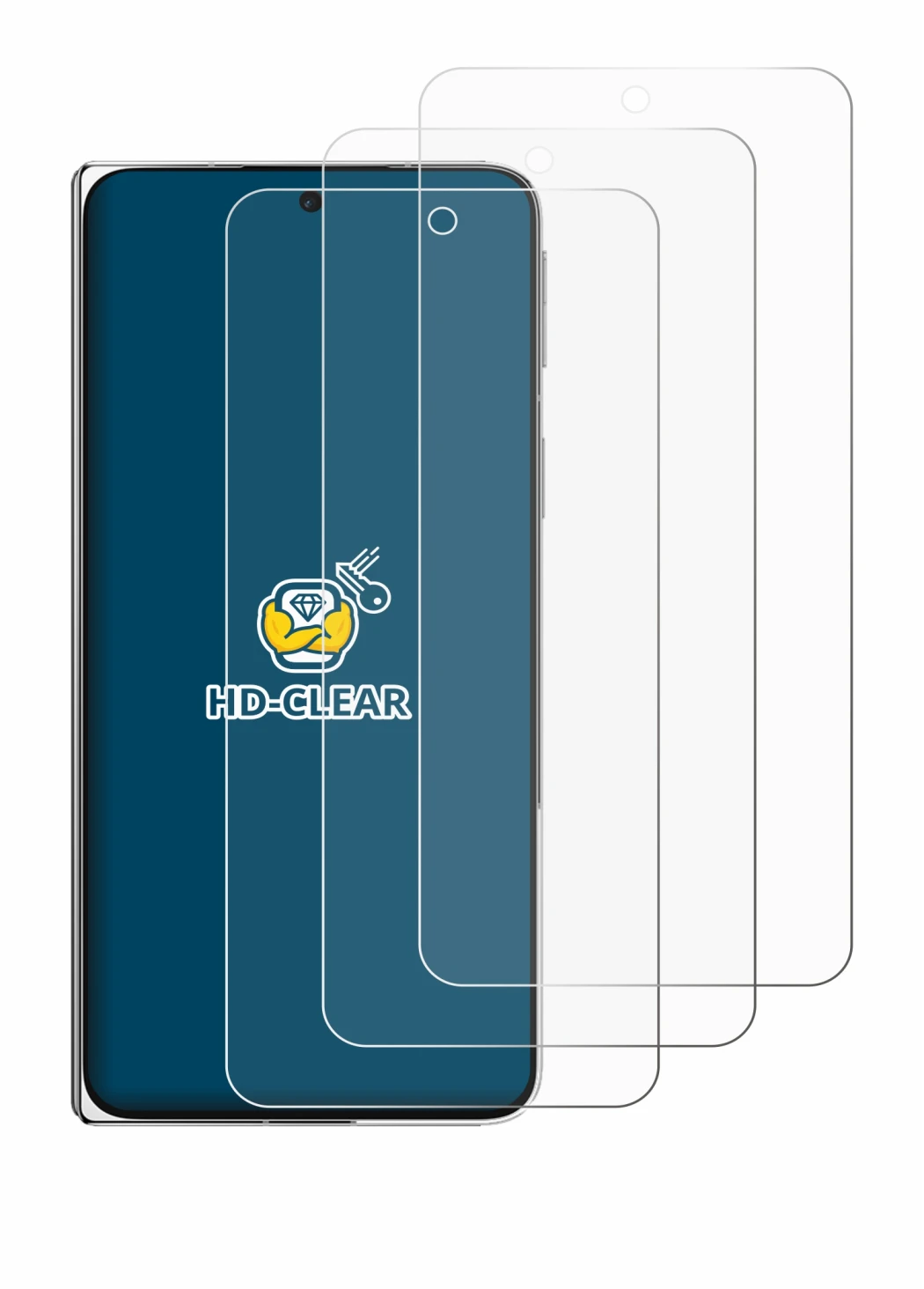 Imagen del dispositivo Oppo Find N5 con una amplia variedad de protectores de pantalla.