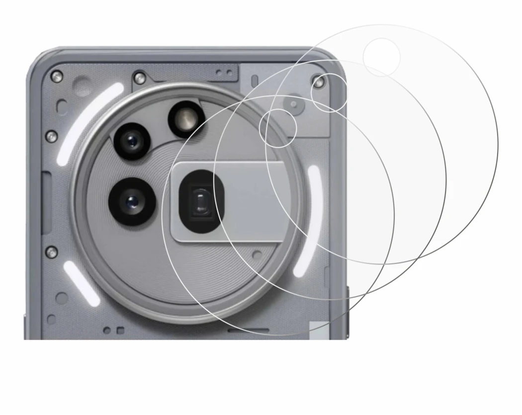 Imagen del dispositivo Nothing Phone (3a) Pro (SÓLO Cámara) con una amplia variedad de protectores de pantalla.