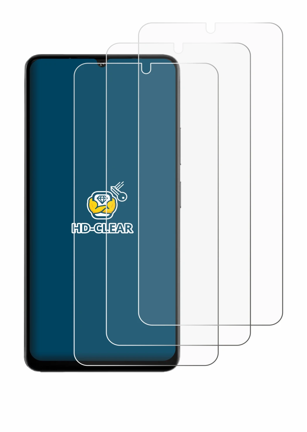 Imagen del dispositivo Doogee Note 59 Pro con una amplia variedad de protectores de pantalla.