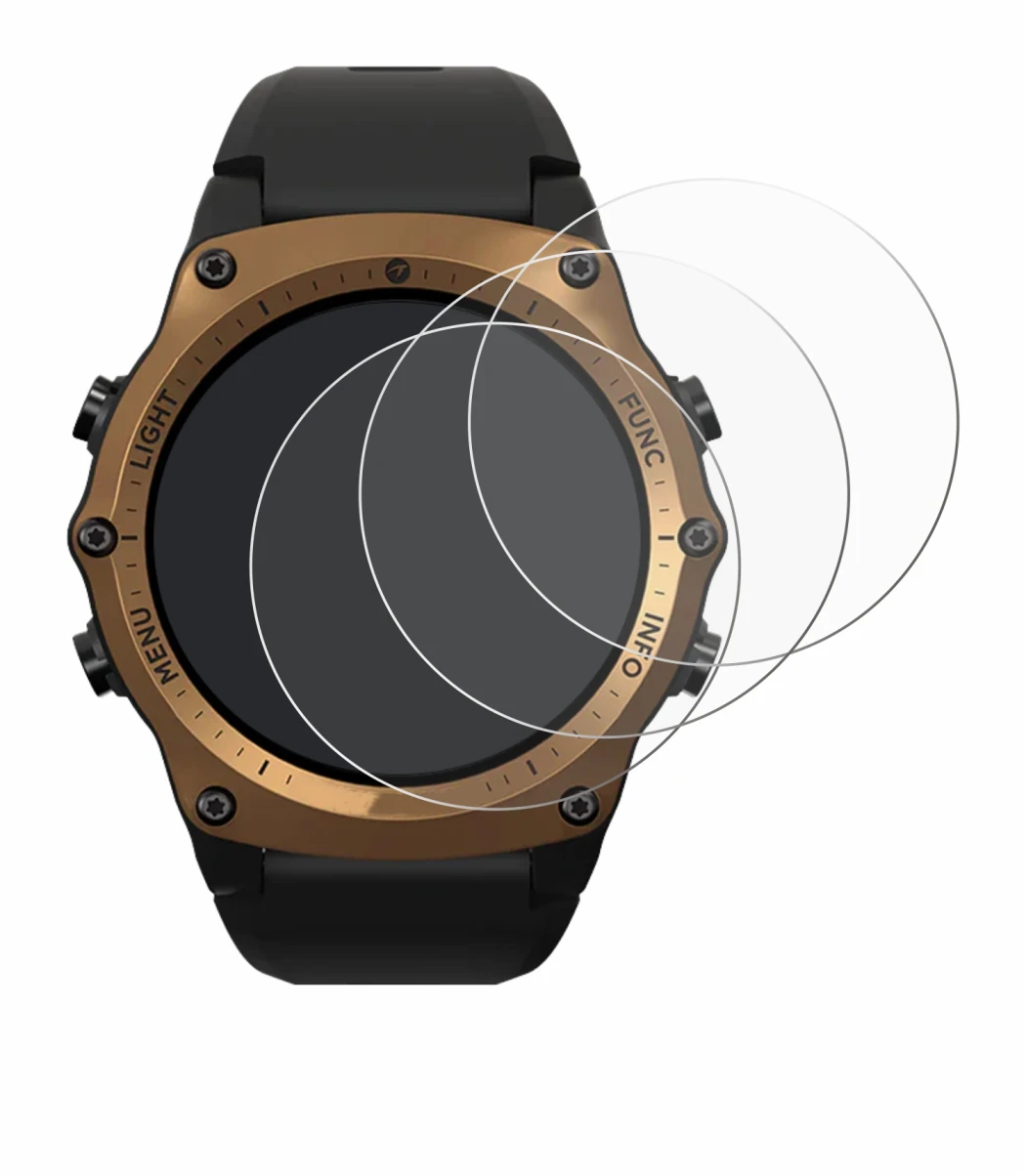 Imagen del dispositivo Shearwater Teric dive computer con una amplia variedad de protectores de pantalla.
