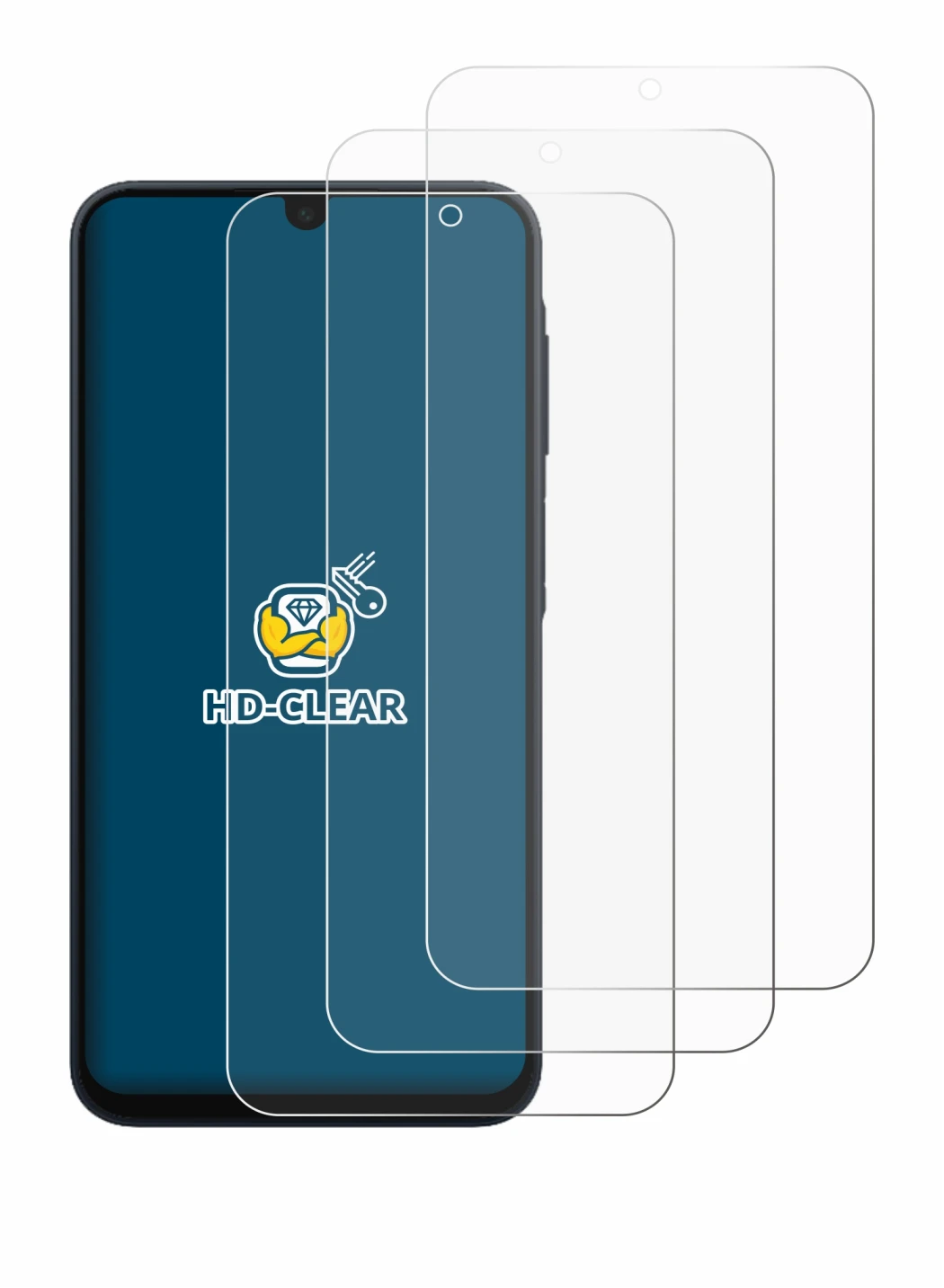 Imagen del dispositivo Samsung Galaxy A17 5G con una amplia variedad de protectores de pantalla.