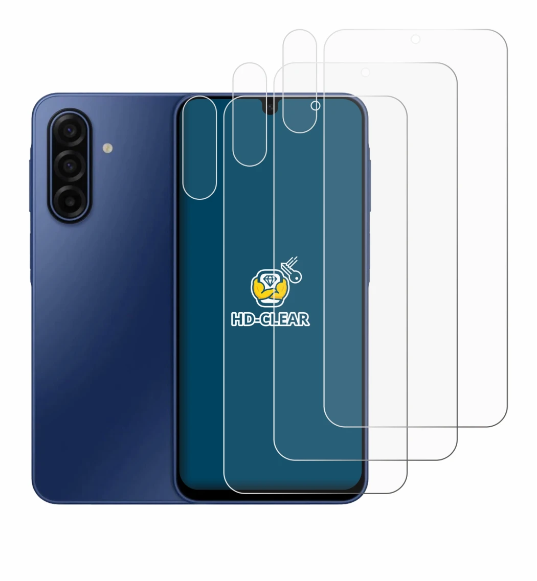 Imagen del dispositivo Samsung Galaxy A17 5G (Frontal+Cámara) con una amplia variedad de protectores de pantalla.