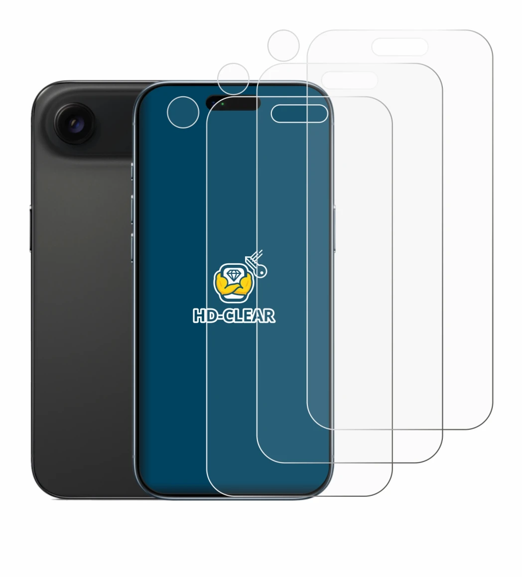 Imagen del dispositivo Apple iPhone Air (Frontal+Cámara) con una amplia variedad de protectores de pantalla.