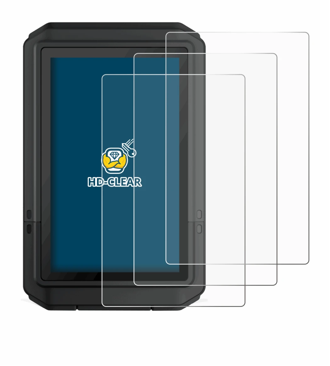 Imagen del dispositivo Garmin eTrex Touch 2025 con una amplia variedad de protectores de pantalla.
