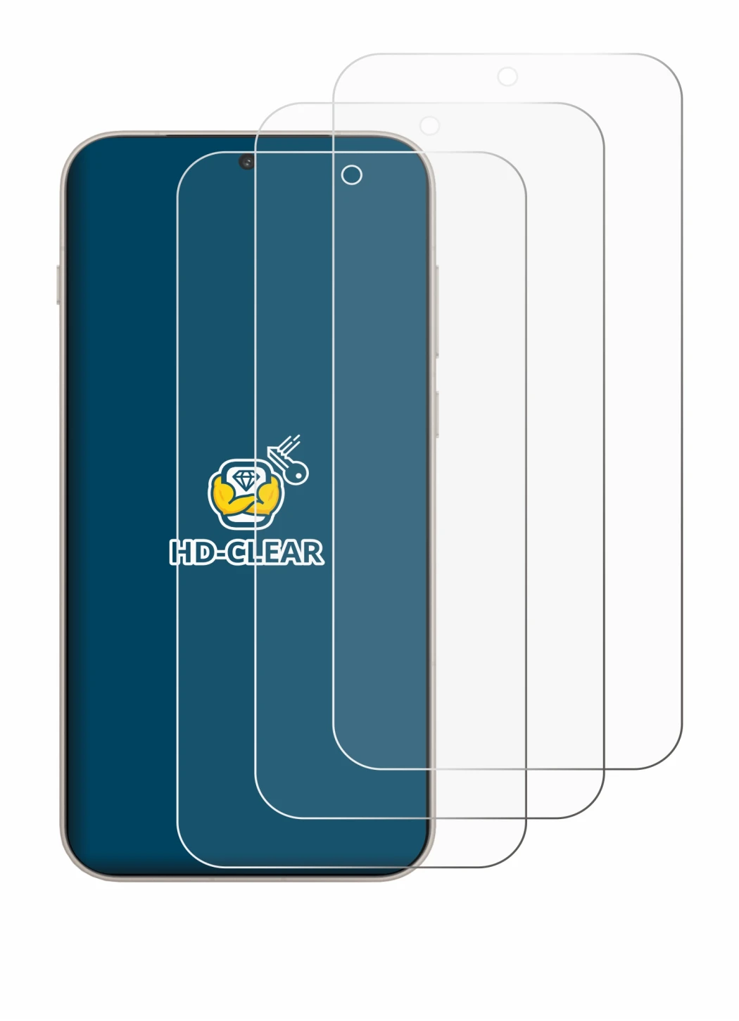 Imagen del dispositivo OnePlus 15 con una amplia variedad de protectores de pantalla.