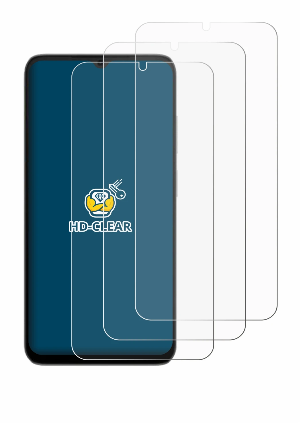 Imagen del dispositivo Doogee Note 56X Pro con una amplia variedad de protectores de pantalla.