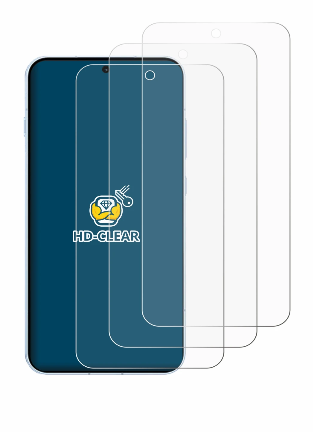 Imagen del dispositivo Oppo Find X8s con una amplia variedad de protectores de pantalla.