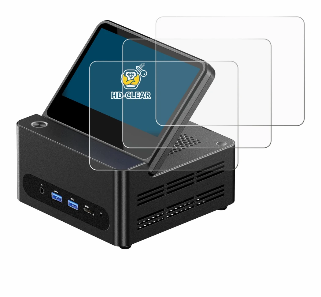 Imagen del dispositivo AOOSTAR ‎G-FLIP H255 con una amplia variedad de protectores de pantalla.