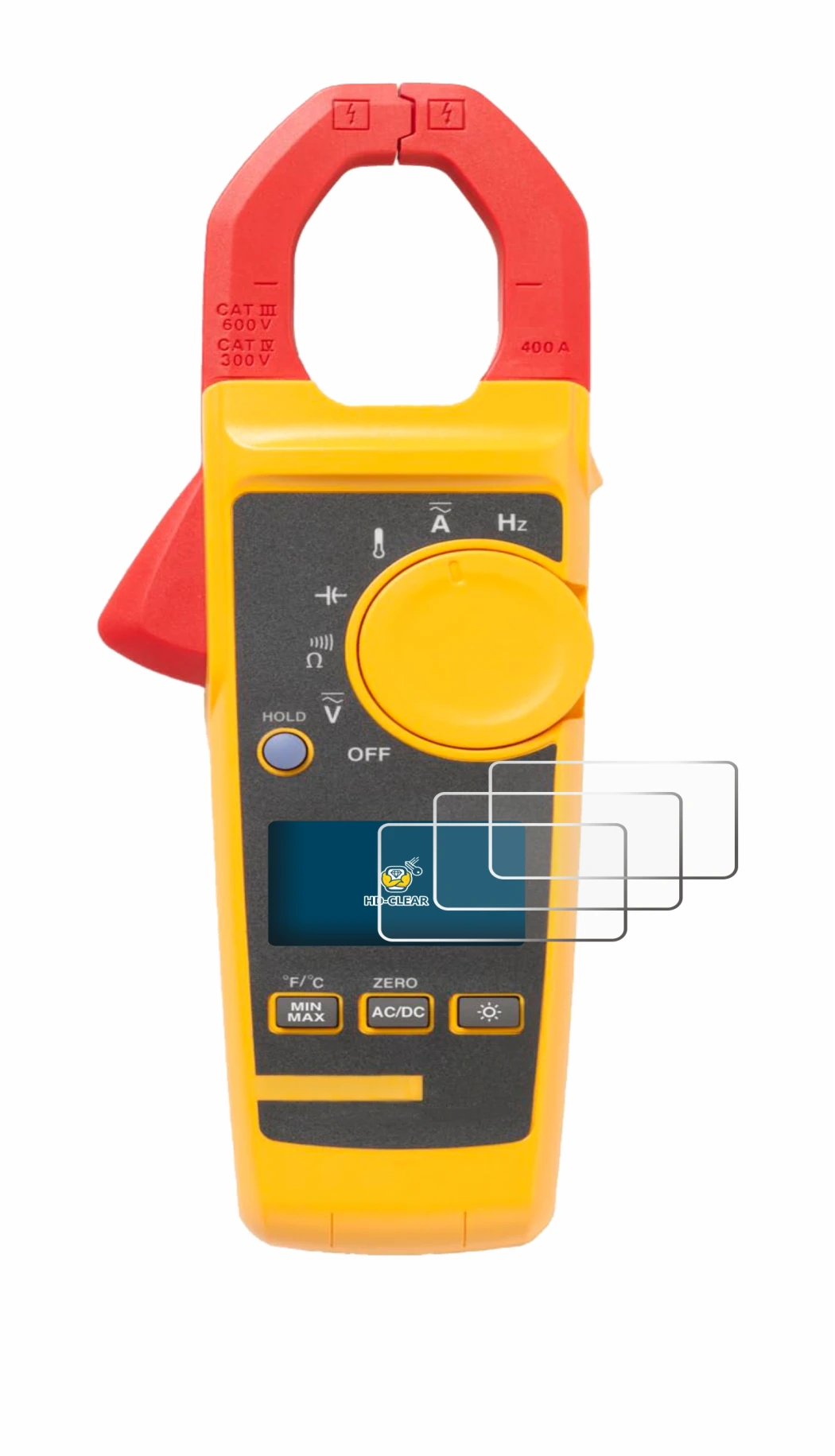 Imagen del dispositivo Fluke 325 con una amplia variedad de protectores de pantalla.