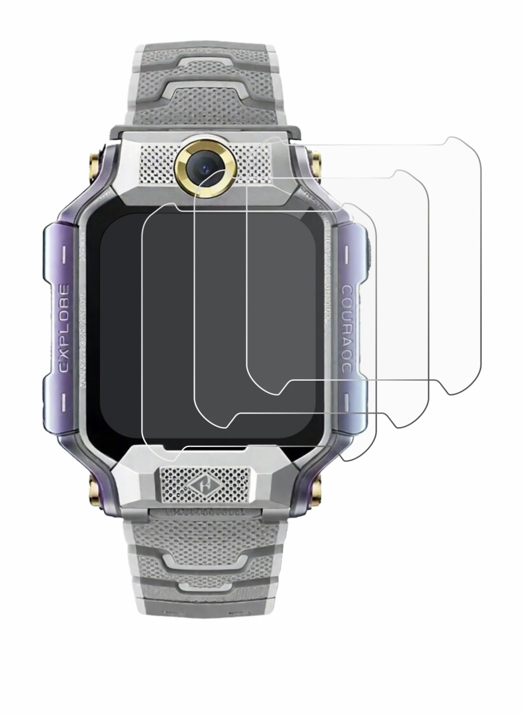 Imagen del dispositivo Imoo Watch Phone X10 con una amplia variedad de protectores de pantalla.