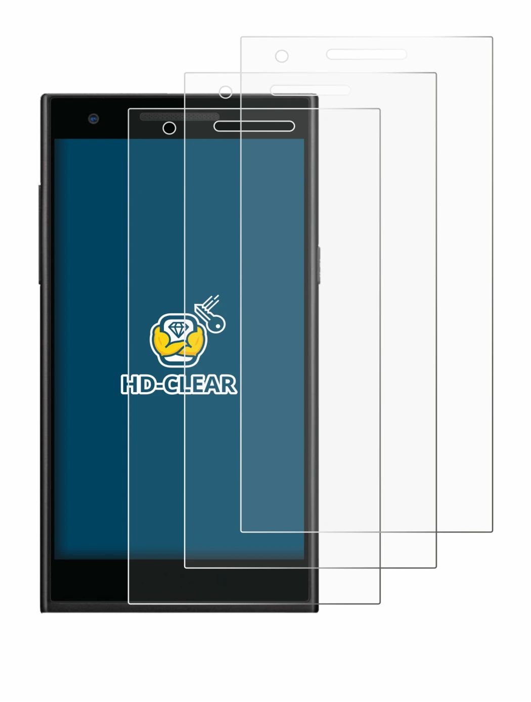 Imagen del dispositivo Philips S396 con una amplia variedad de protectores de pantalla.