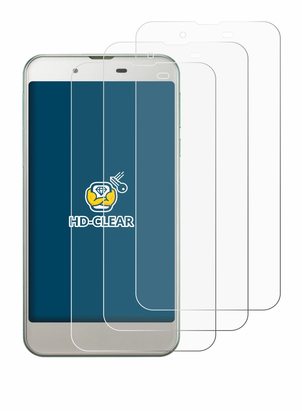 Imagen del dispositivo Sharp Aquos SHV37 con una amplia variedad de protectores de pantalla.