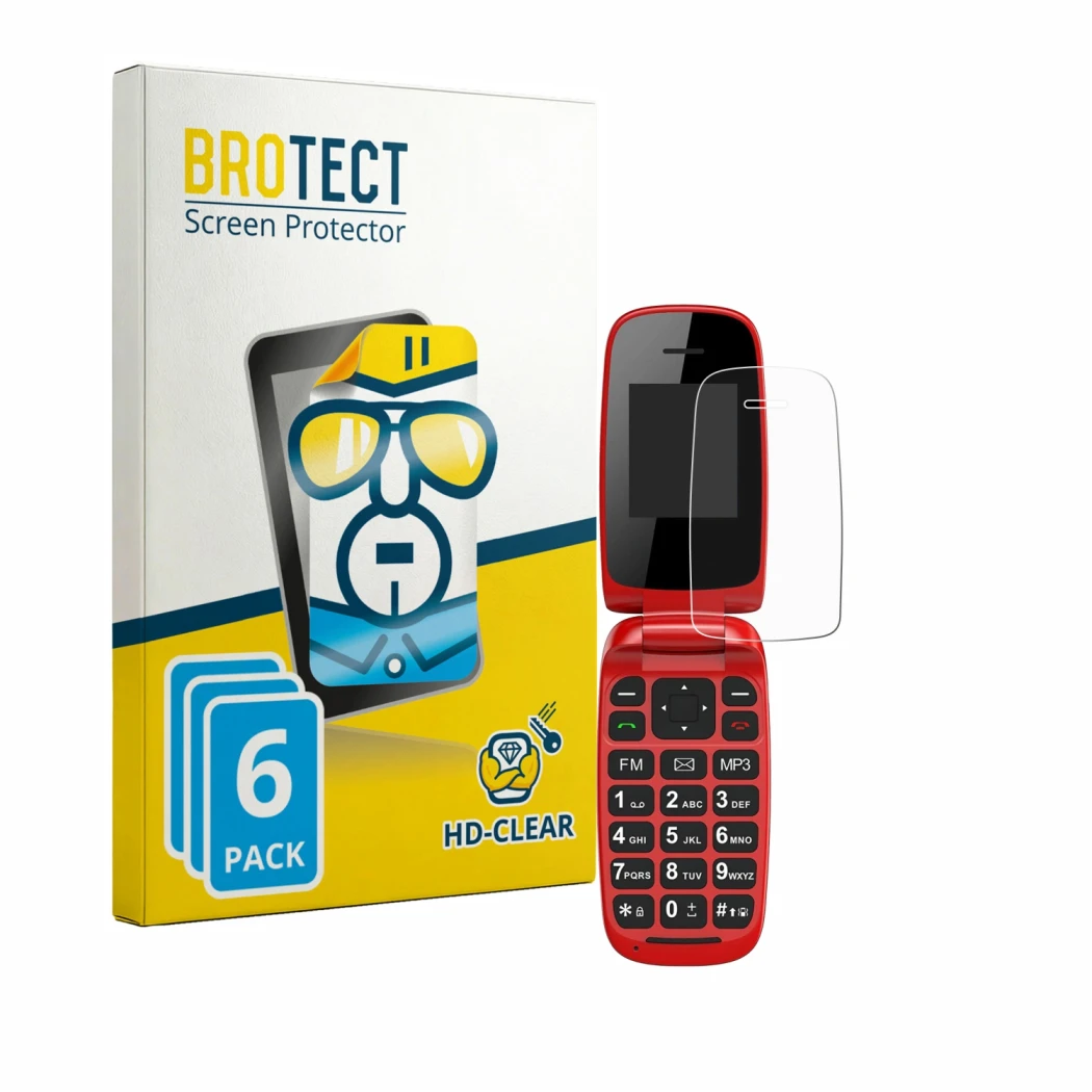 Parte frontal de un envase de producto con el logotipo de la marca BROTECT. Al lado se muestra el dispositivo Chakeyake R341 c