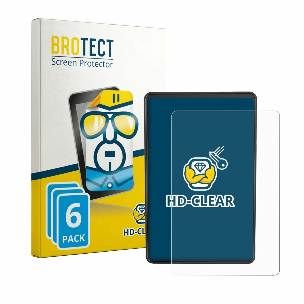 Parte frontal de un envase de producto con el logotipo de la marca BROTECT. Al lado se muestra el dispositivo Bafang VD04 con