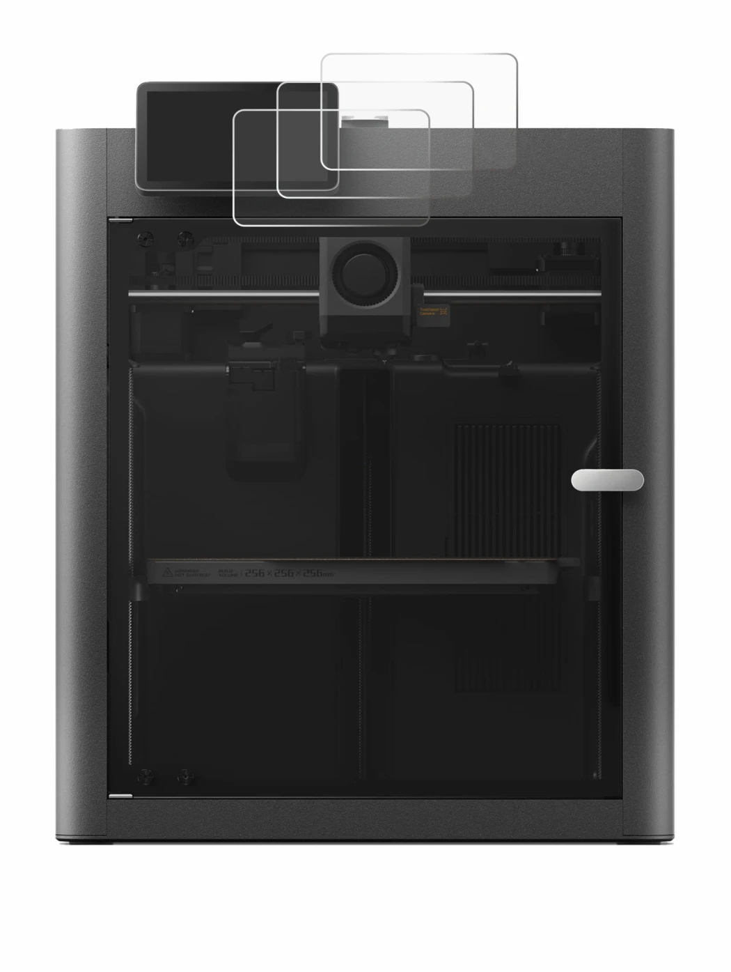 Imagen del dispositivo Bambu Lab X2D con una amplia variedad de protectores de pantalla.