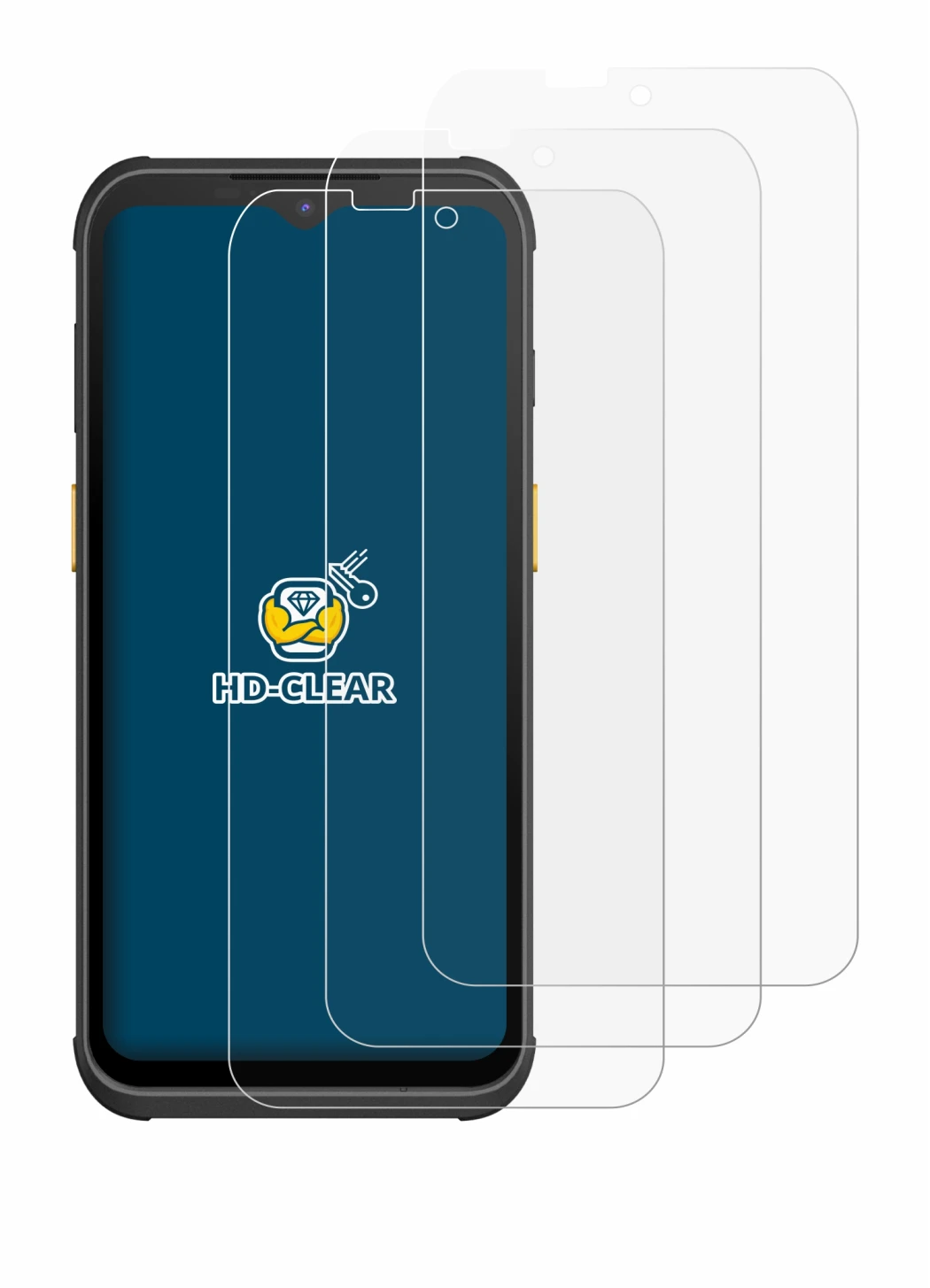 Imagen del dispositivo Werock Rockscan A260 con una amplia variedad de protectores de pantalla.