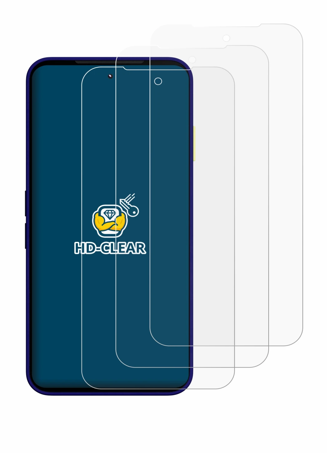 Imagen del dispositivo Fairphone 6 Plus con una amplia variedad de protectores de pantalla.
