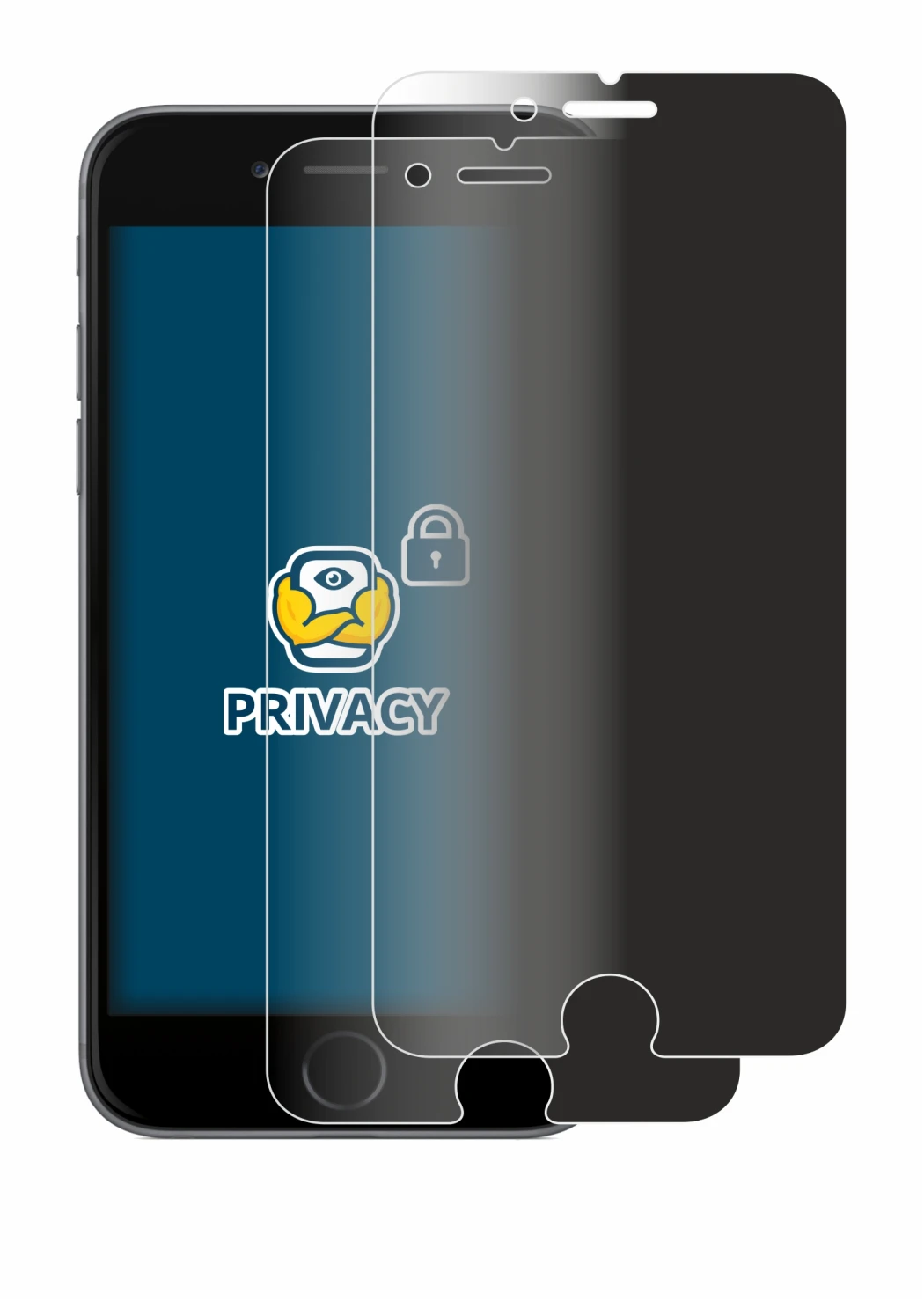 Imagen del dispositivo Apple iPhone 6 con una amplia variedad de protectores de pantalla.