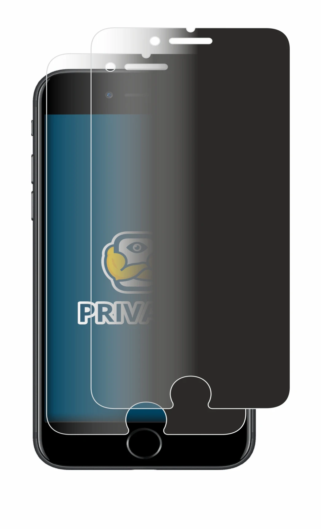 Imagen del dispositivo Apple iPhone 7 con una amplia variedad de protectores de pantalla.
