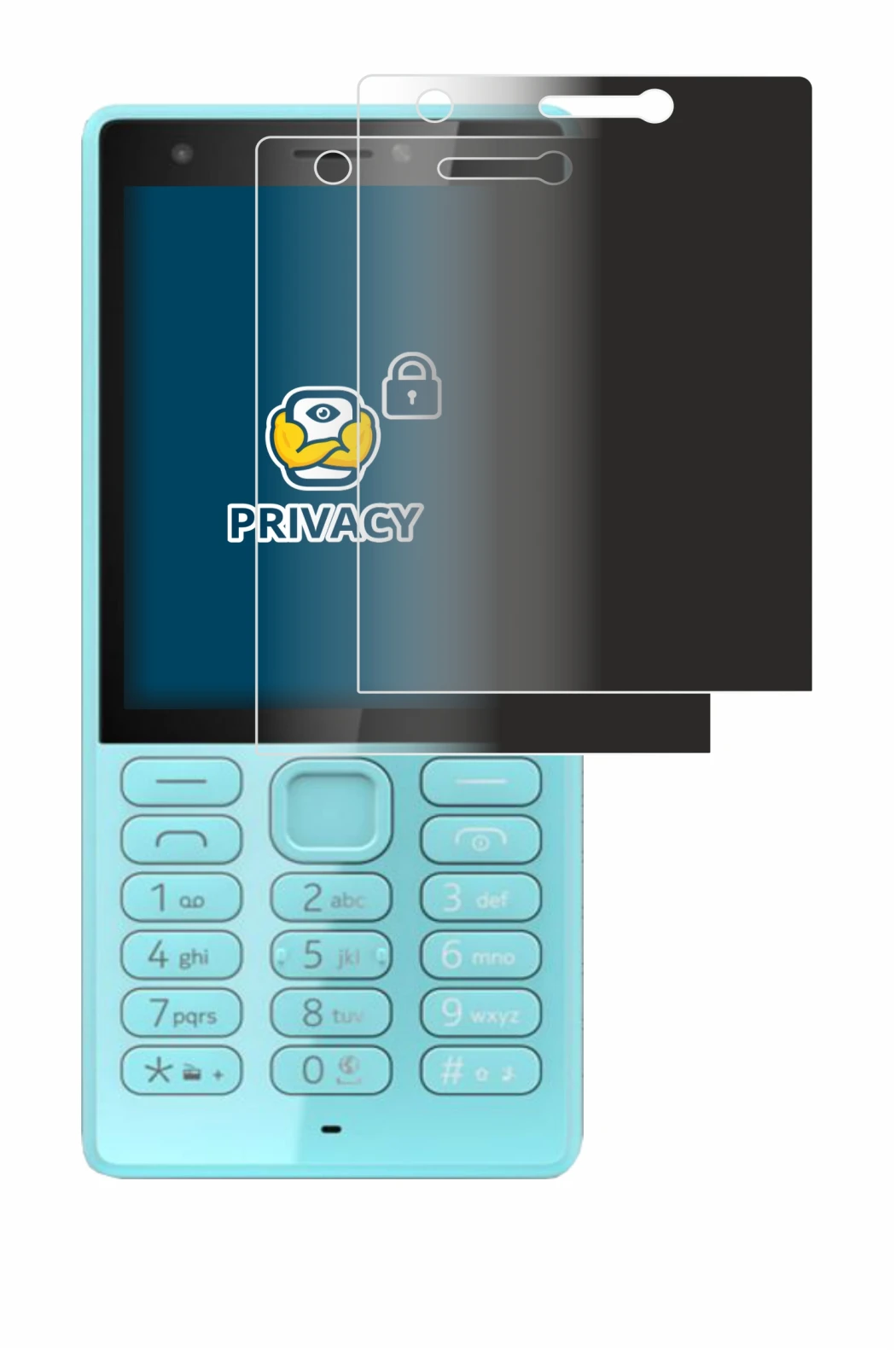 Imagen del dispositivo Nokia 216 con una amplia variedad de protectores de pantalla.