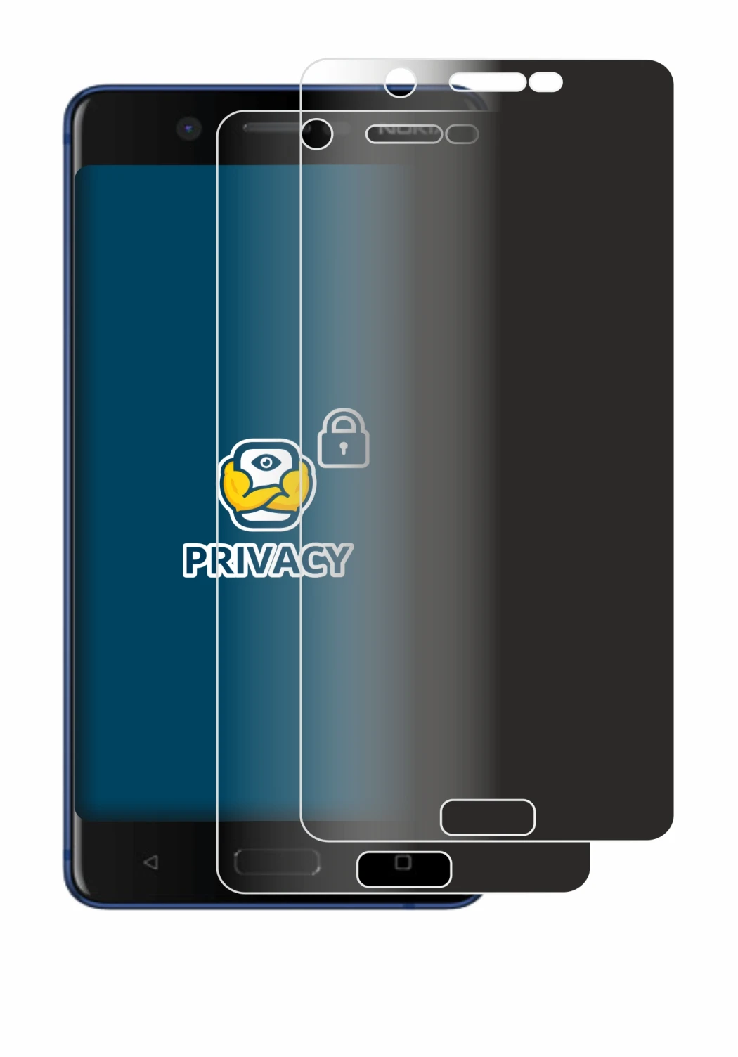 Imagen del dispositivo Nokia 5 con una amplia variedad de protectores de pantalla.