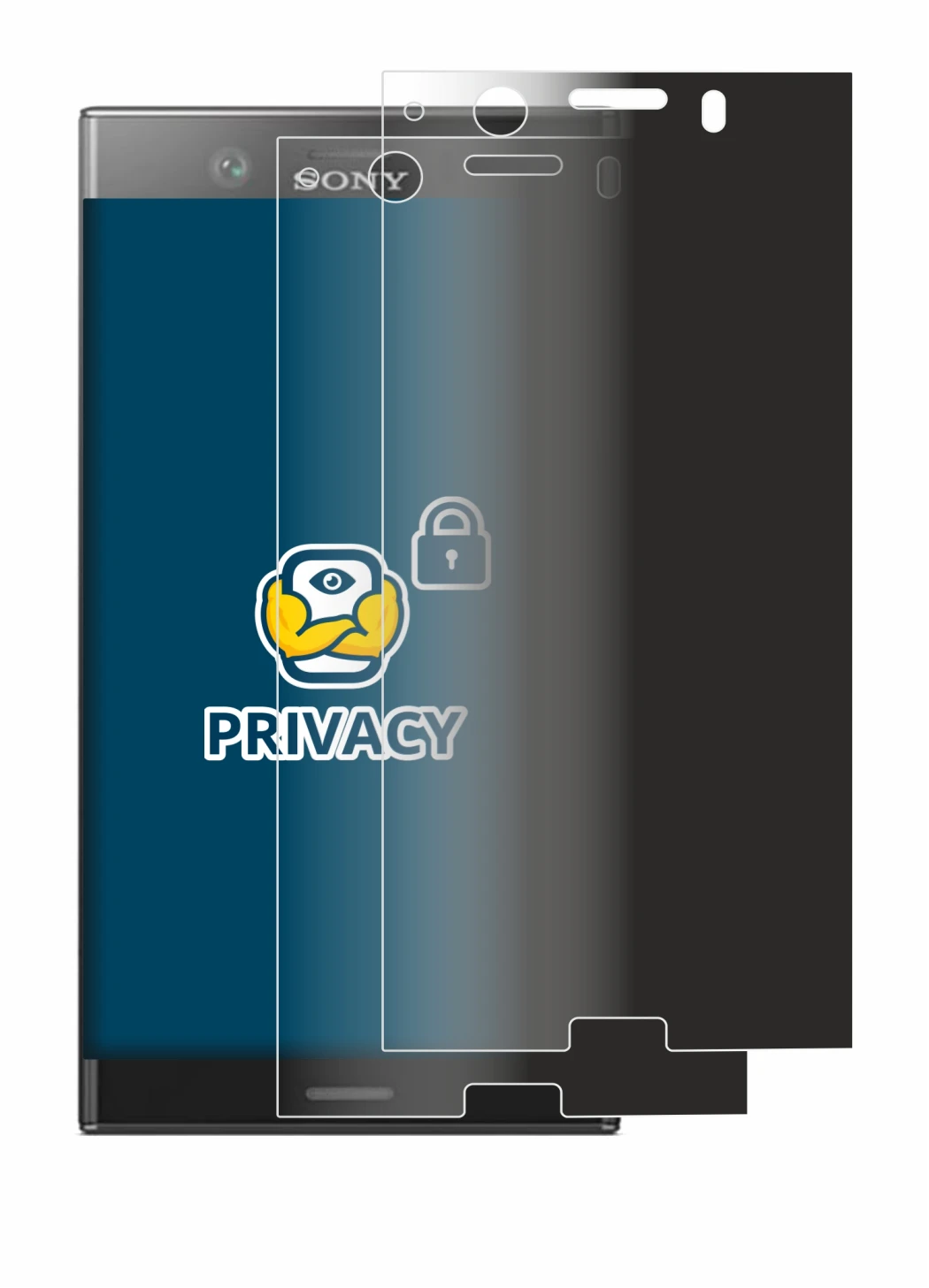 Imagen del dispositivo Sony Xperia XZ1 Compact con una amplia variedad de protectores de pantalla.