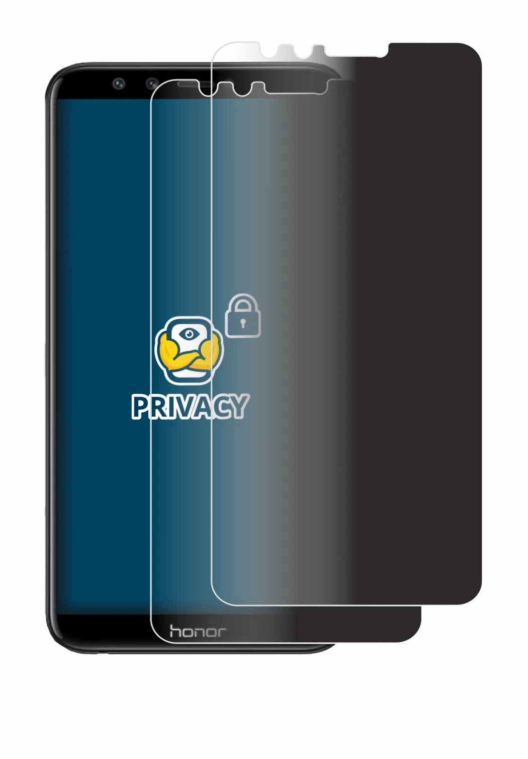 Imagen del dispositivo Honor 9 Lite con una amplia variedad de protectores de pantalla.