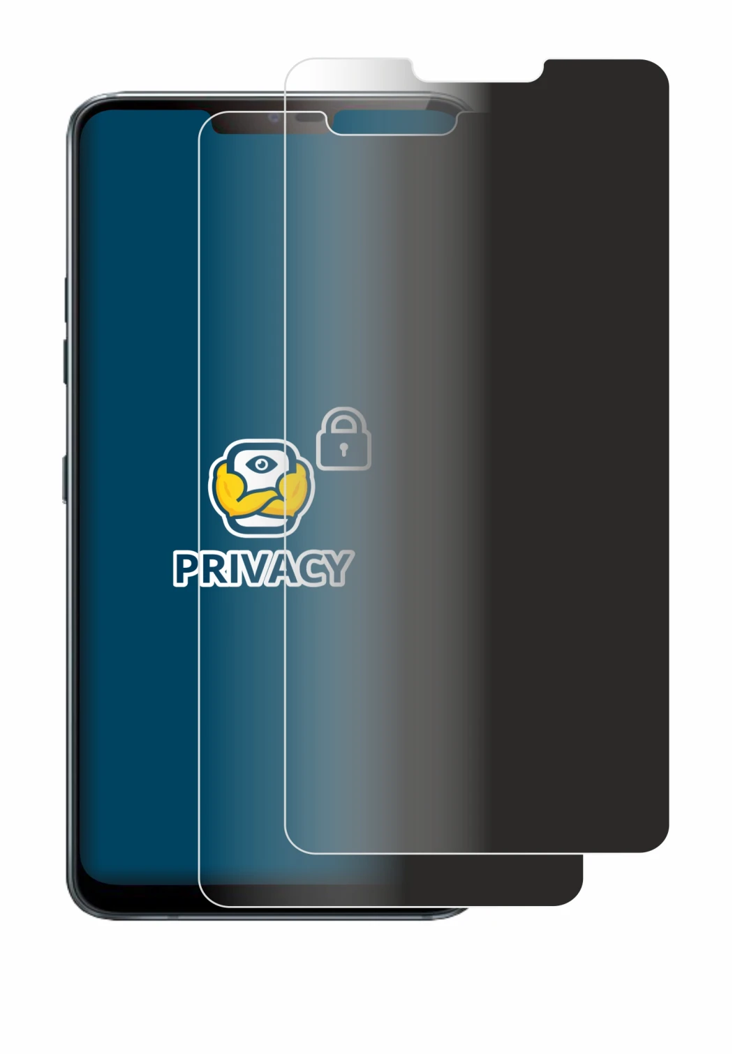 Imagen del dispositivo LG G7 ThinQ con una amplia variedad de protectores de pantalla.