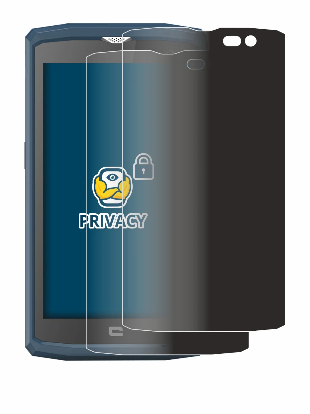 Imagen del dispositivo Crosscall Core X3 con una amplia variedad de protectores de pantalla.