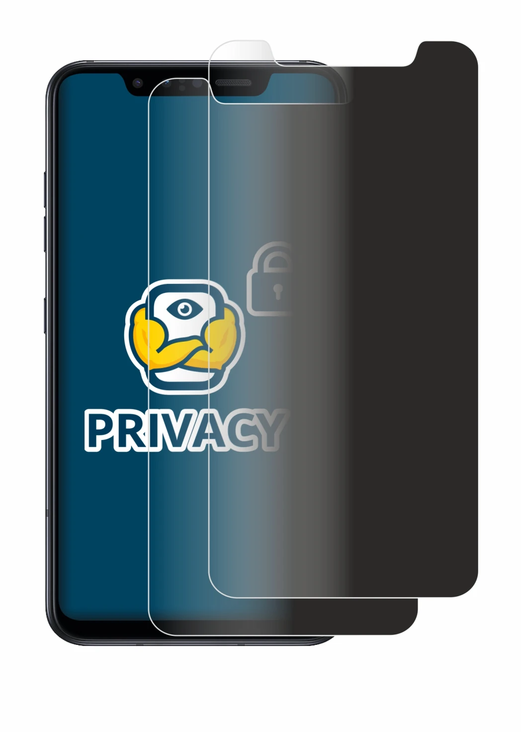 Imagen del dispositivo LG G8s ThinQ con una amplia variedad de protectores de pantalla.