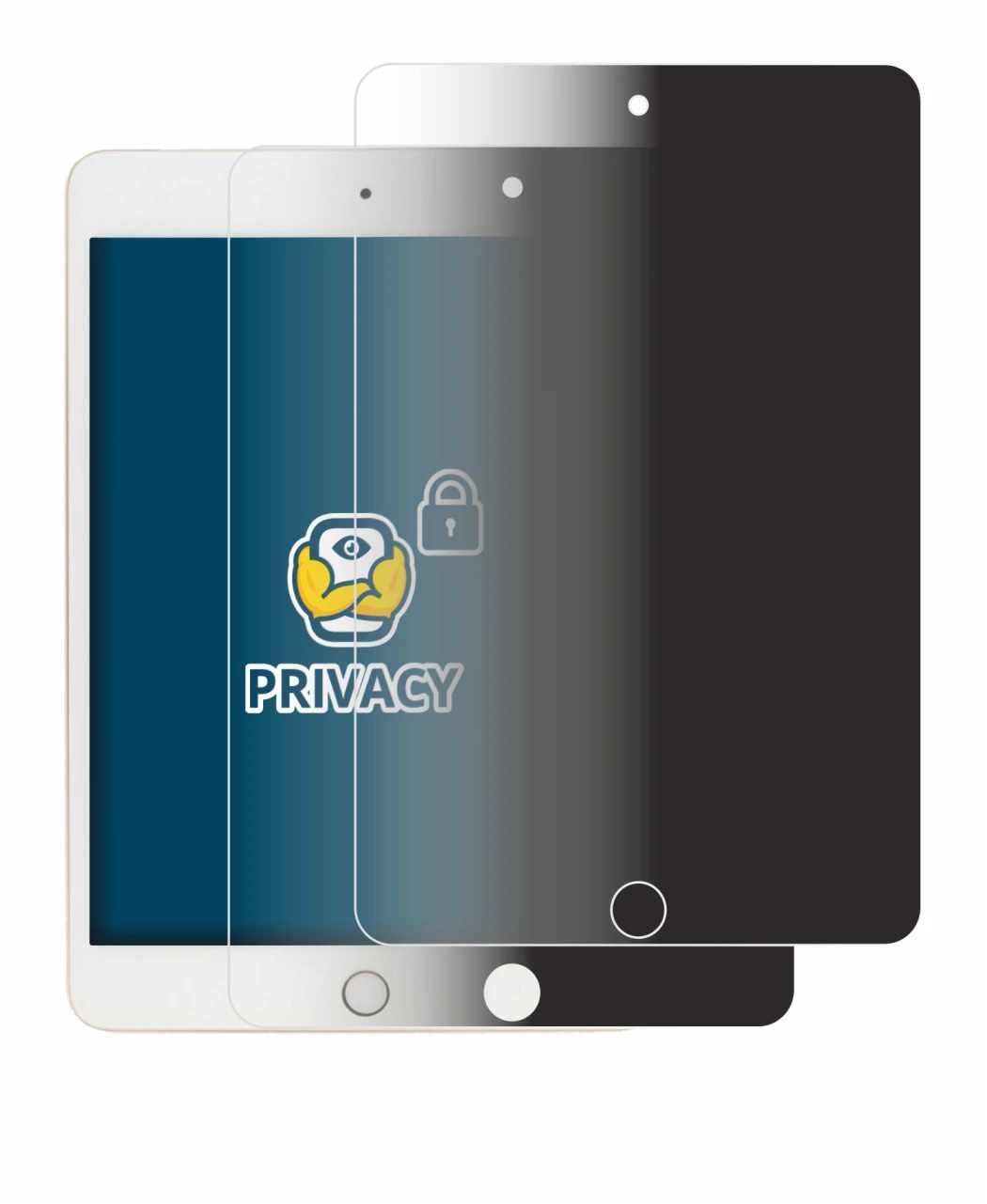 Imagen del dispositivo Apple iPad Mini 5 2019 (5a. Gen.) con una amplia variedad de protectores de pantalla.