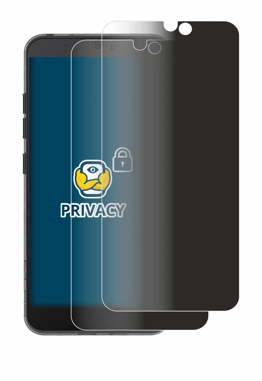 Imagen del dispositivo Fairphone 3 con una amplia variedad de protectores de pantalla.