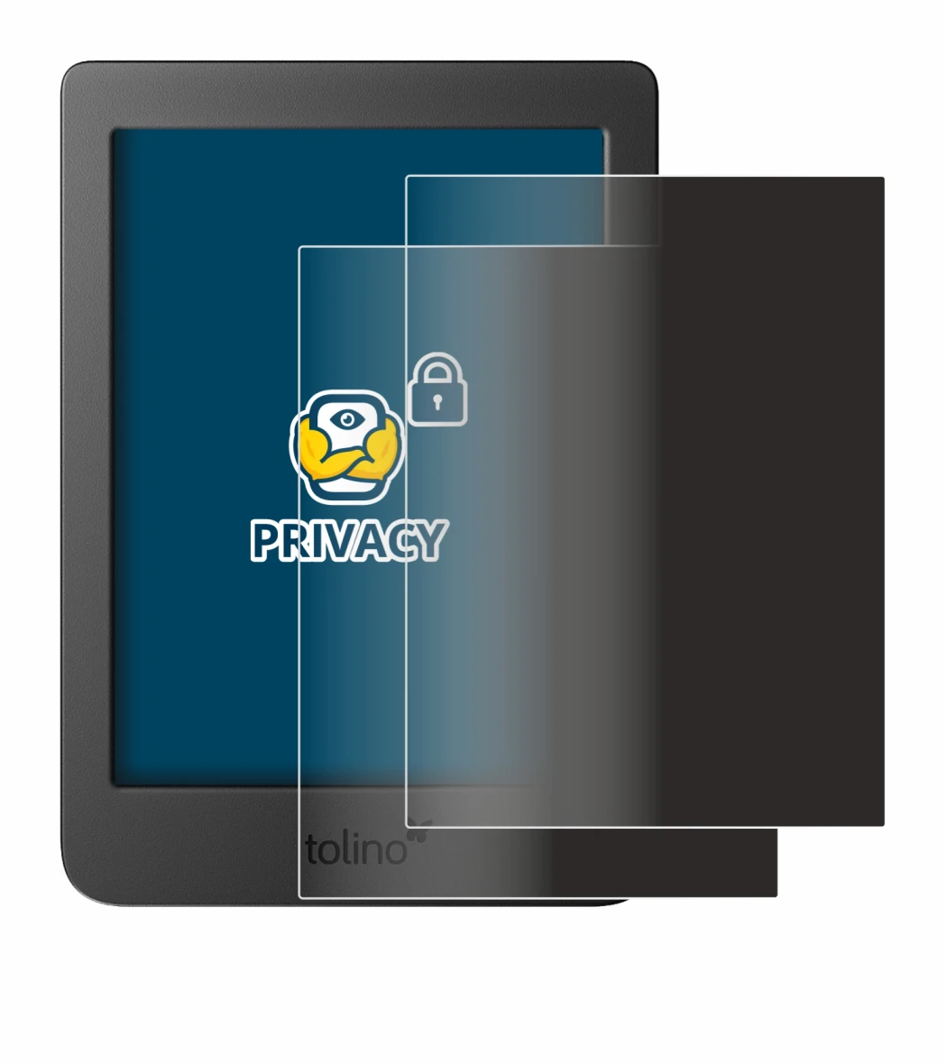 Imagen del dispositivo Tolino Page 2 con una amplia variedad de protectores de pantalla.