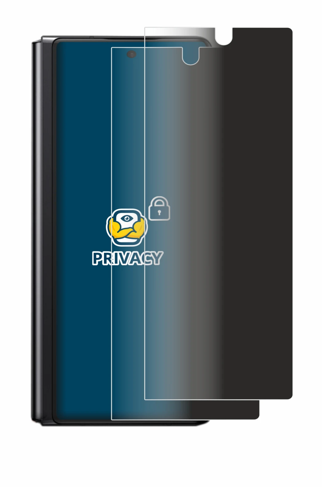 Imagen del dispositivo Samsung Galaxy Z Fold 2 5G con una amplia variedad de protectores de pantalla.