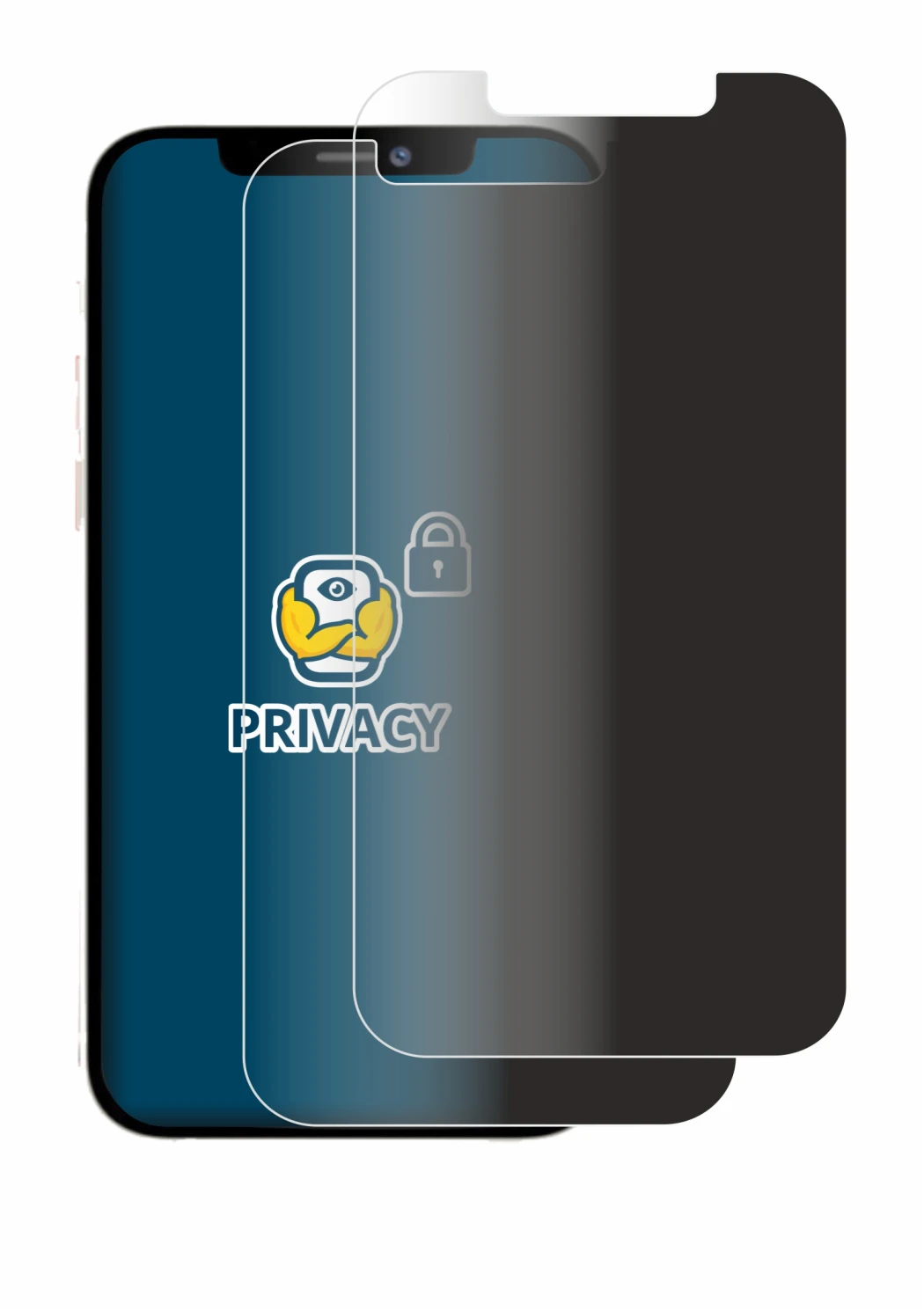 Imagen del dispositivo Apple iPhone 12 Pro Max con una amplia variedad de protectores de pantalla.