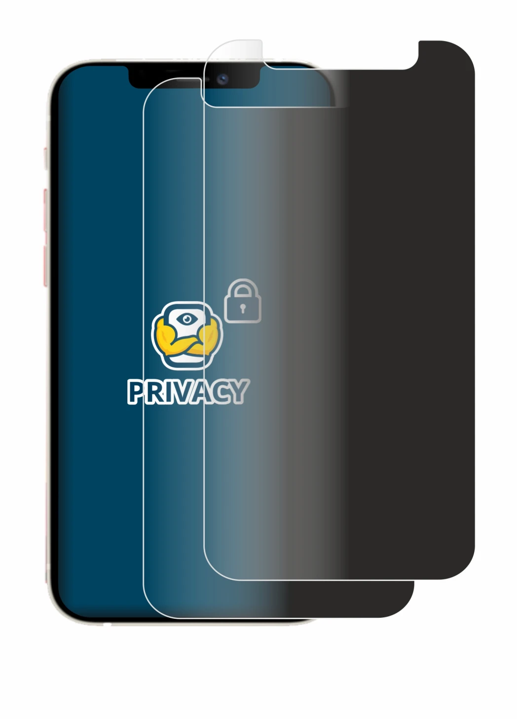 Imagen del dispositivo Apple iPhone 12 mini con una amplia variedad de protectores de pantalla.